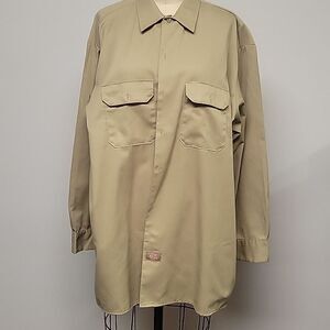 Dickies Vintagw long sleeve work shirt, size 2XL